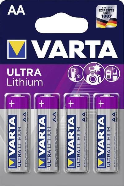 Varta Lr06 Professionnal Lithium 15v 4 X Aa 6106301404 online kopen
