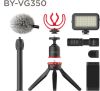 Boya Vlogging BY VG350 kit with BY-MM1+ and smartphone holder + LED online kopen