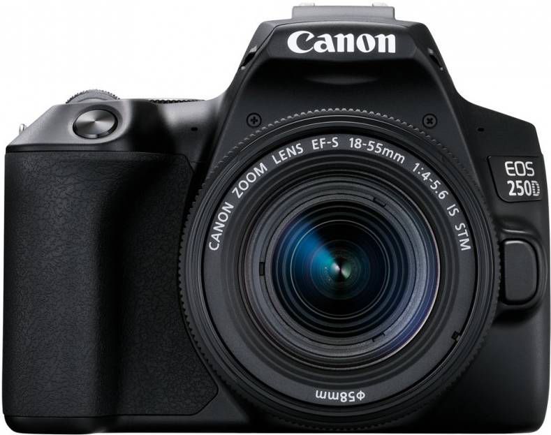 Canon EOS 250D + EF-S 18-55mm f/4-5.6 IS STM SLR camerakit 24,1 MP CMOS 6000 x 4000 Pixels Zwart online kopen