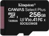 Kingston Canvas Select Plus microSDXC 256GB Micro SD kaart Zwart online kopen